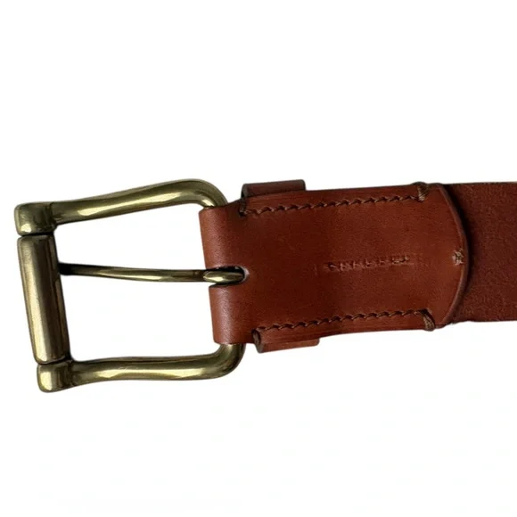 Ralph Lauren Brown, leather belt with brass buckle size medium. - Picture 8 of 13